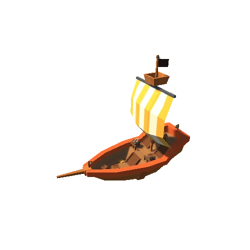 Pirate Ship 03 Orange